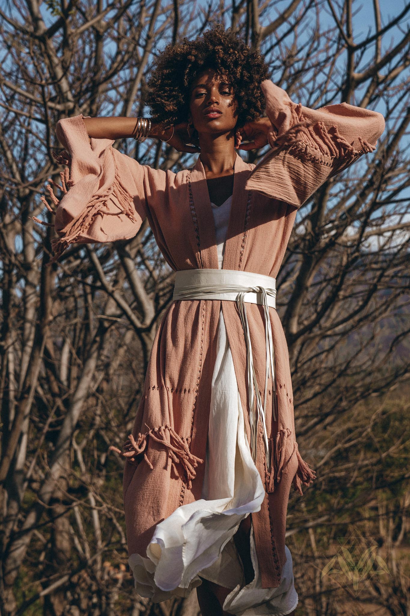 Boho Kimono Cover Up • Wide Sleeve Cardigan Mantle • Cape for Women - AYA Sacred Wear