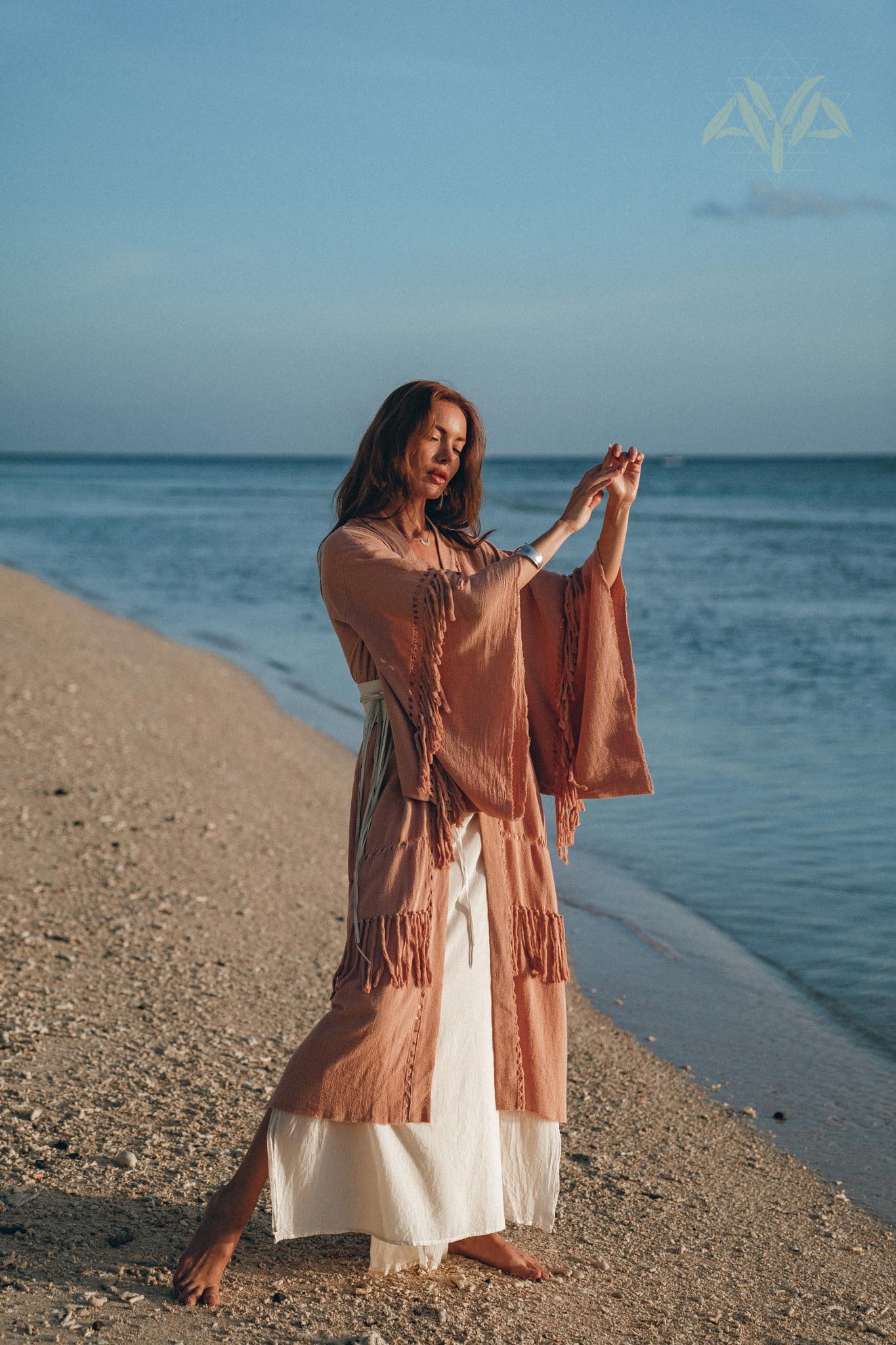 Boho Kimono Cover Up • Wide Sleeve Cardigan Mantle • Cape for Women - AYA Sacred Wear