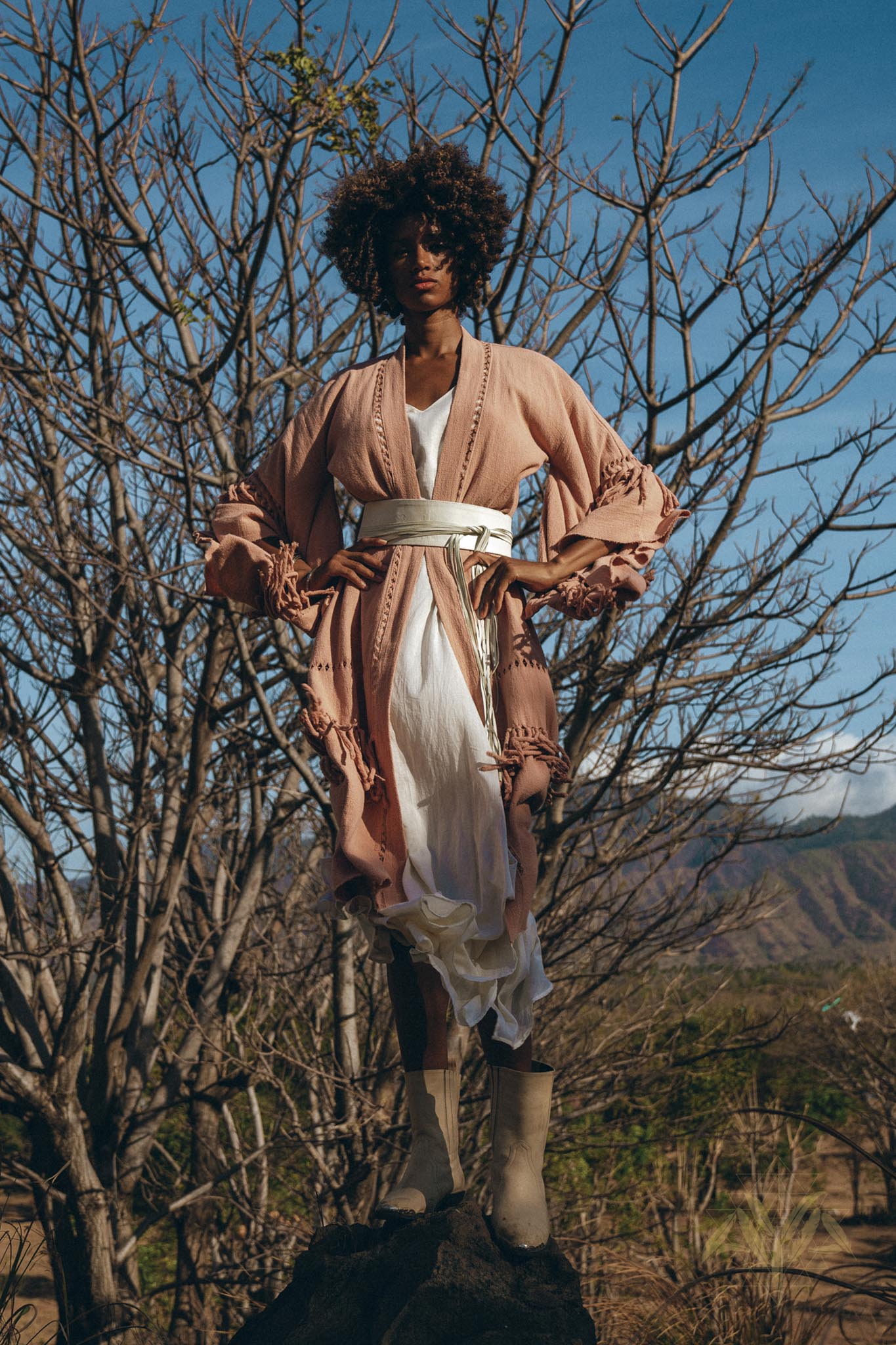 Boho Kimono Cover Up • Wide Sleeve Cardigan Mantle • Cape for Women - AYA Sacred Wear