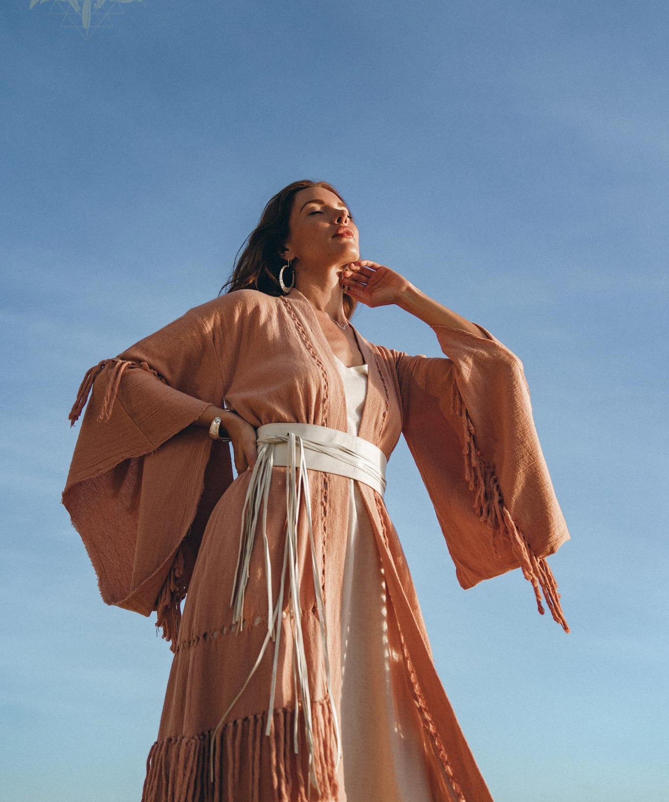 Boho Kimono Cover Up • Wide Sleeve Cardigan Mantle • Cape for Women - AYA Sacred Wear