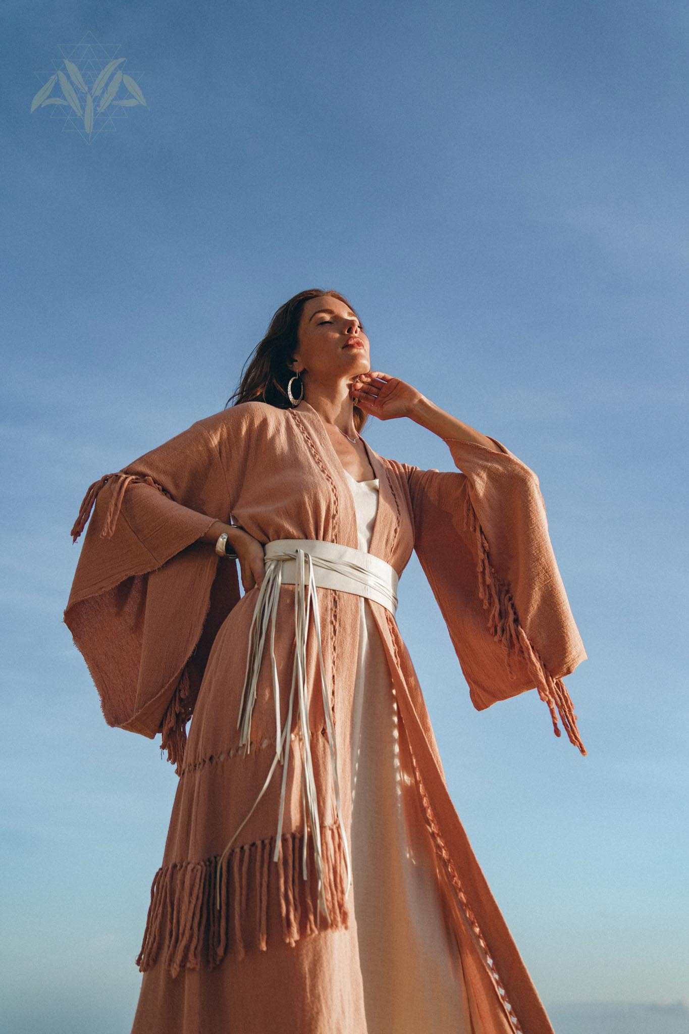 Boho Kimono Cover Up • Wide Sleeve Cardigan Mantle • Cape for Women - AYA Sacred Wear