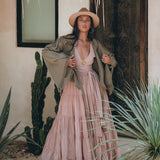 Boho Kimono Top • Organic Goddess Top • Wide Sleeve Wrap Top - AYA Sacred Wear