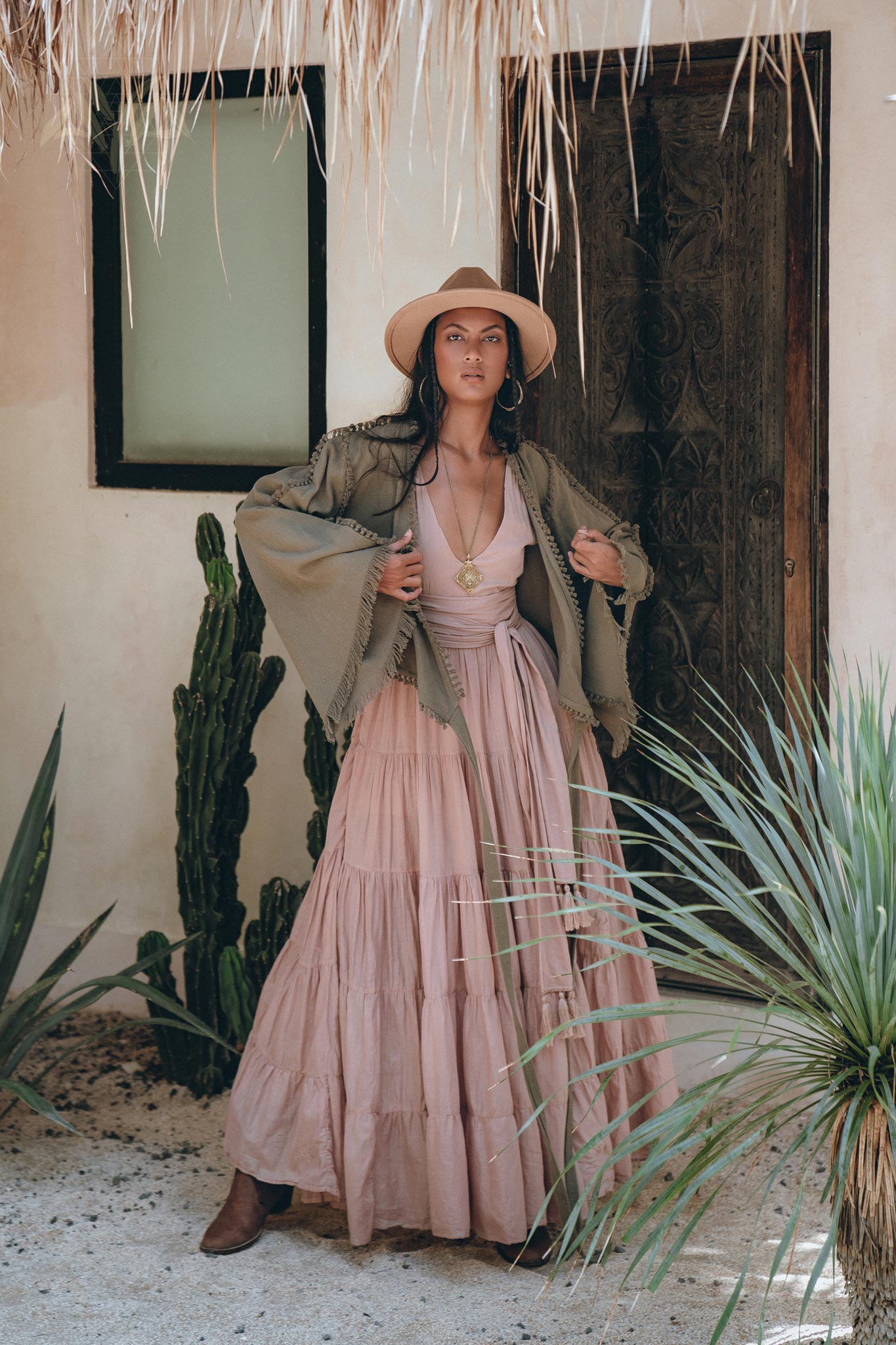 Boho Kimono Top • Organic Goddess Top • Wide Sleeve Wrap Top - AYA Sacred Wear