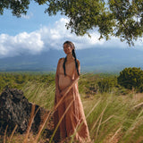 Boho Macrame Bridesmaid Dress • Dusty Pink Multiway Dress • Goddess Dress - AYA Sacred Wear
