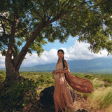 Boho Macrame Bridesmaid Dress • Dusty Pink Multiway Dress • Goddess Dress - AYA Sacred Wear