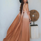 Boho Macrame Bridesmaid Dress • Dusty Pink Multiway Dress • Goddess Dress - AYA Sacred Wear