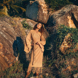 Boho Maxi Skirt • Long Cotton Skirt • Bohemian Skirt • Goddess Skirt - AYA Sacred Wear