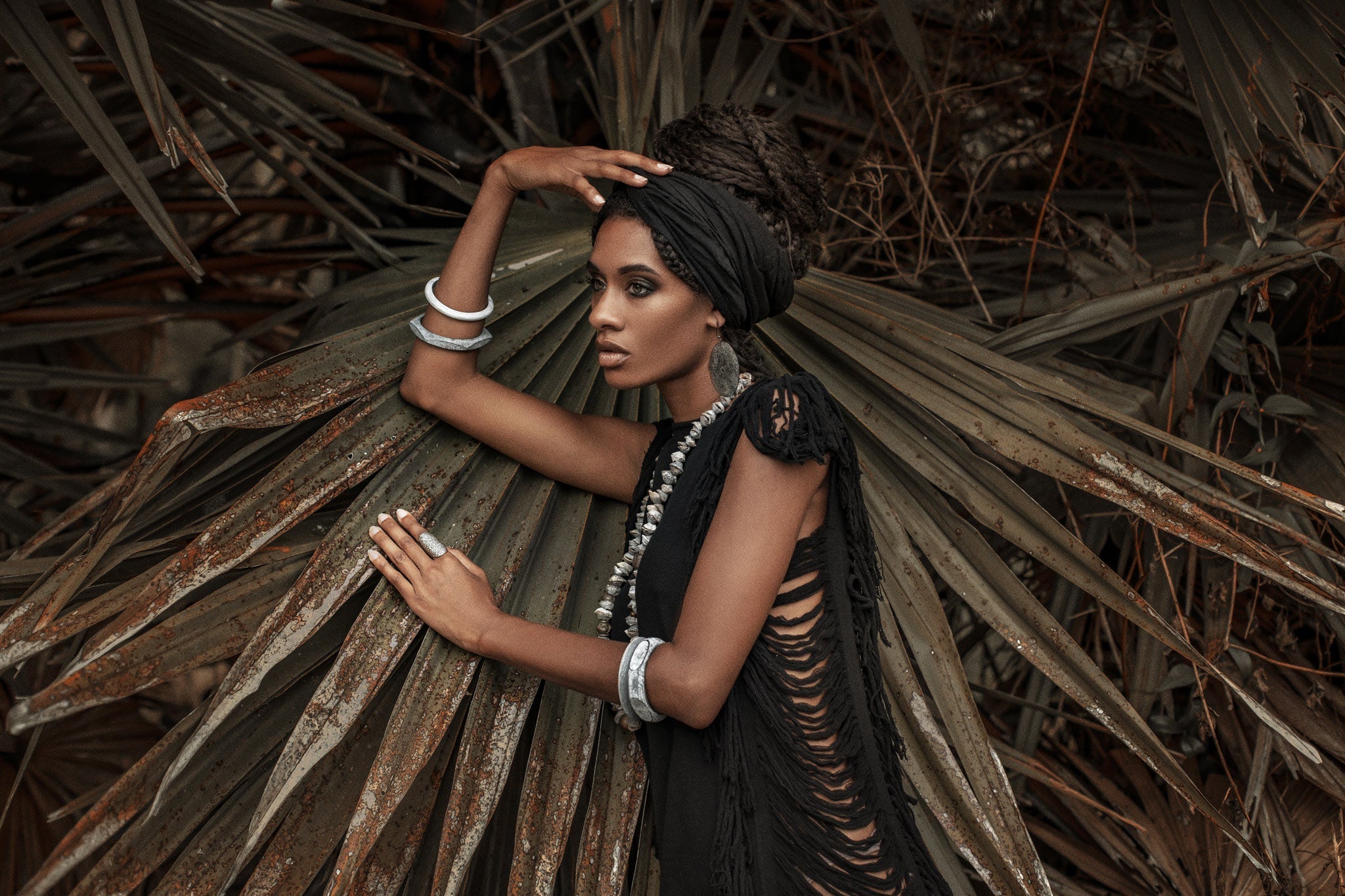 Boho Open Sides Dress • Black Dress • Ladders Sides Mini Dress - AYA Sacred Wear