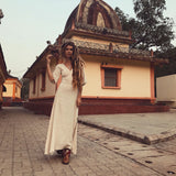 Boho Simple Wedding Dress "Cristal de Floresta" - AYA Sacred Wear