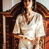 Boho Simple Wedding Dress "Cristal de Floresta" - AYA Sacred Wear
