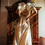 Boho Simple Wedding Dress "Cristal de Floresta" - AYA Sacred Wear