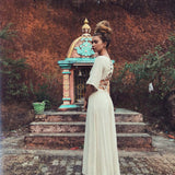 Boho Simple Wedding Dress "Cristal de Floresta" - AYA Sacred Wear