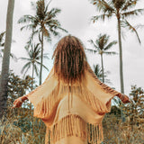 Boho Top • Bohemian Top • Boho Cover Up Women • Hand Loomed Cotton Blouse - AYA Sacred Wear