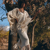 Boho Top • Bohemian Top • Boho Cover Up Women • Hand Loomed Cotton Blouse - AYA Sacred Wear