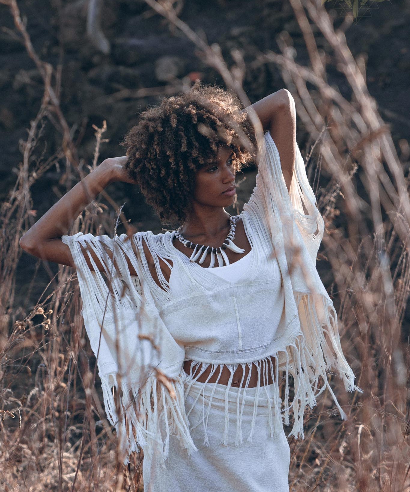 Eco-Friendly Boho Blouse, Sustainable Hand-Loomed Top, Organic Cotton Kimono - AYA Sacred Wear