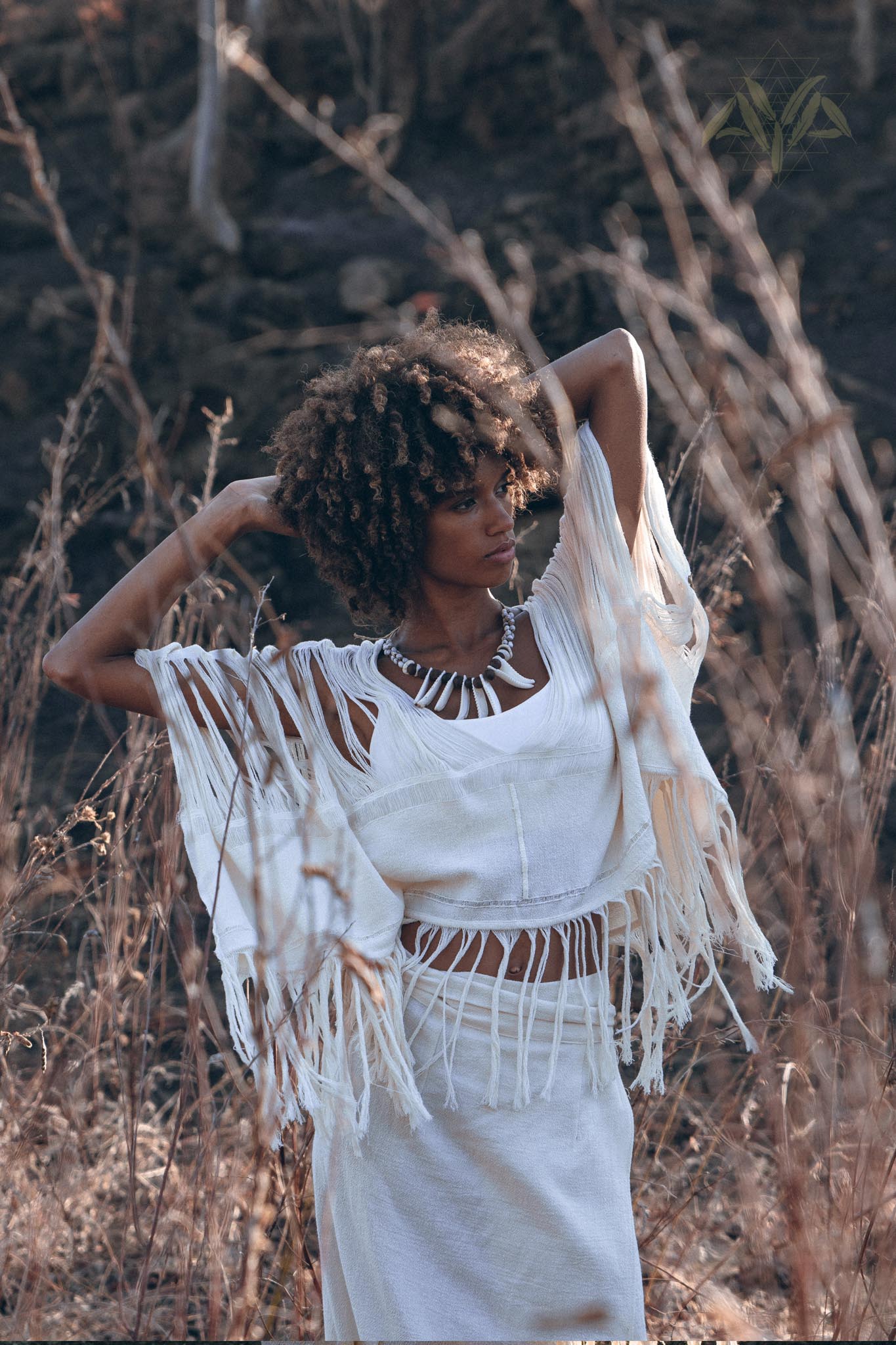 Boho Top • Bohemian Top • Boho Cover Up Women • Hand Loomed Cotton Blouse - AYA Sacred Wear