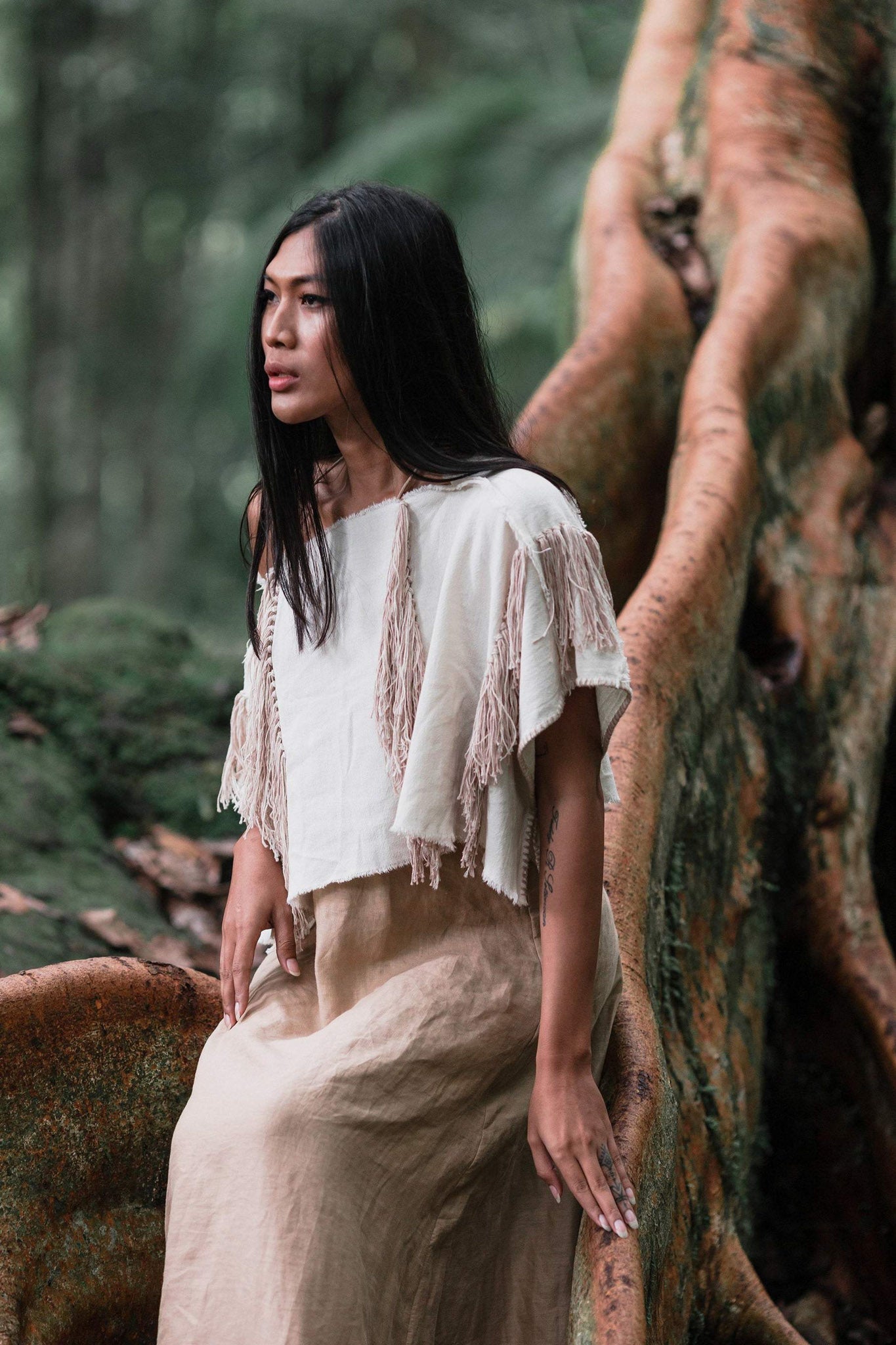 Boho Top • Bohemian Top with Tassels - AYA Sacred Wear