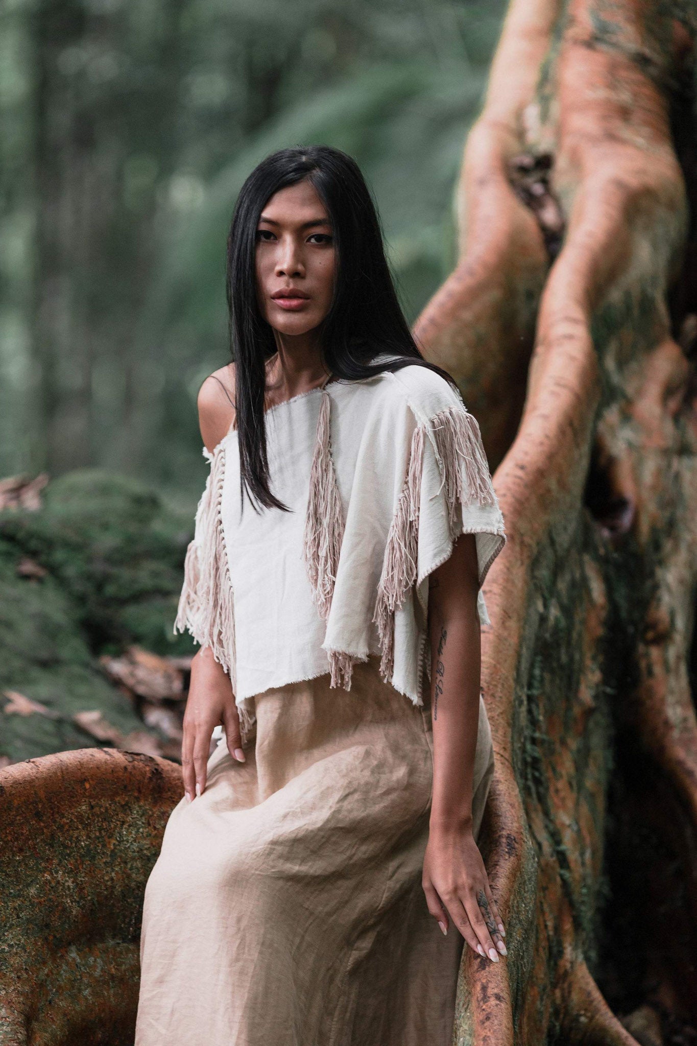 Boho Top • Bohemian Top with Tassels - AYA Sacred Wear