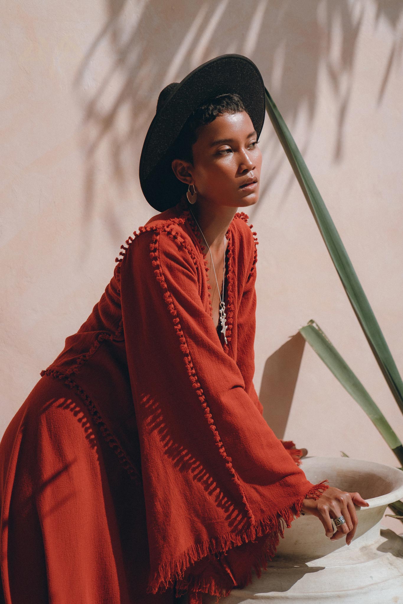 Boho Top • Bohemian Wrap • Organic Top Women • Wide Sleeve Wrap Top - AYA Sacred Wear