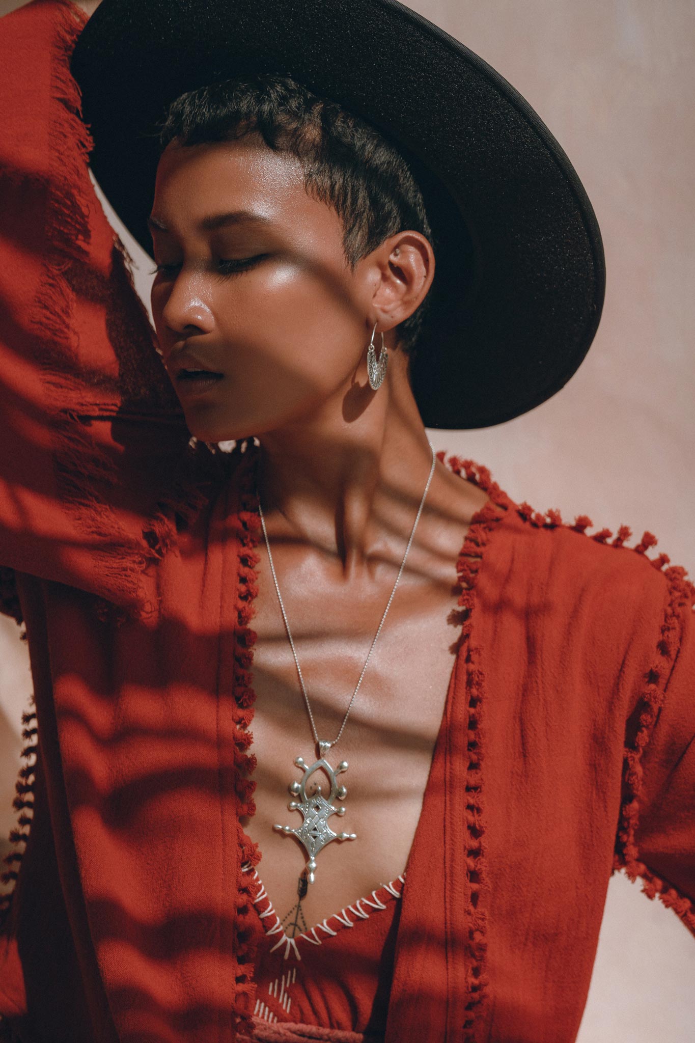 Boho Top • Bohemian Wrap • Organic Top Women • Wide Sleeve Wrap Top - AYA Sacred Wear