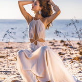 Boho Wedding Dress for Women • Open Back Sides Belly Dress - AYA Sacred Wear