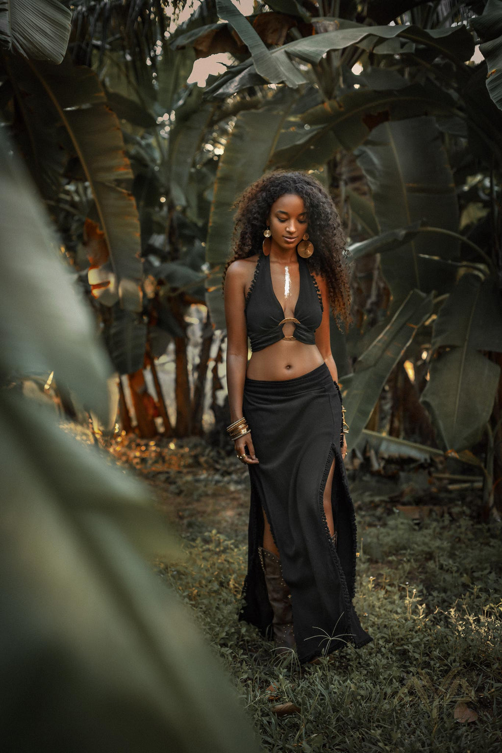 Wrap Maxi Skirt Handmade Boho Long Skirt Long Cotton Skirt by AYA Sacred Wear