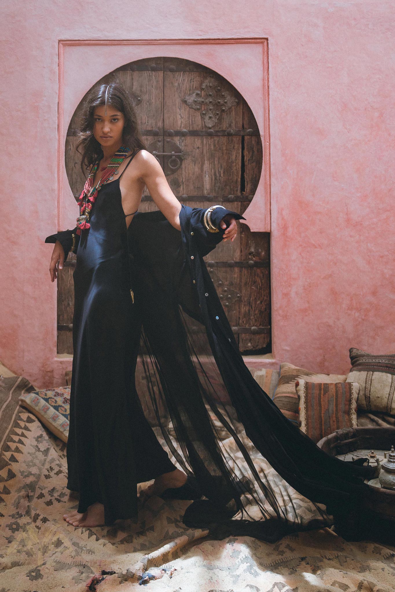 Find Your Dark Side with Aya Sacred Wear's Black Gothic Cover Up Dress 