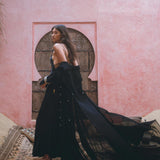 Darken Your Look with Aya Sacred Wear's Black Gothic Cover Up Dress 