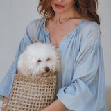 Boho Dress for Women, Sky Blue Bohemian Prom Dress, Light Summer Dress - AYA Sacred Wear