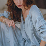 Boho Dress for Women, Sky Blue Bohemian Prom Dress, Light Summer Dress - AYA Sacred Wear