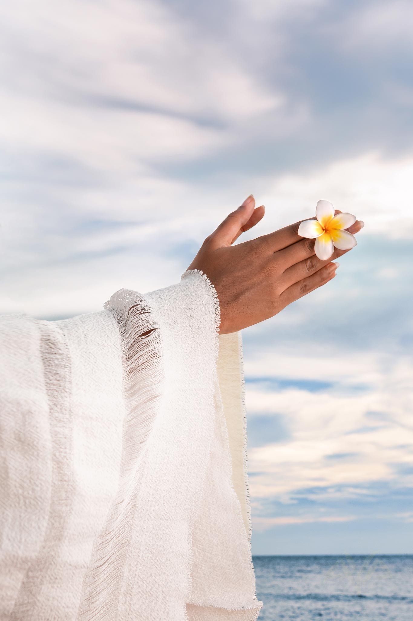 Boho Wrap Top, Wide Sleeve Crop Top, Organic Kimono Blouse - AYA Sacred Wear