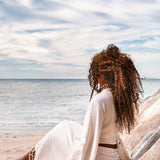 Boho Wrap Top, Wide Sleeve Crop Top, Organic Kimono Blouse - AYA Sacred Wear