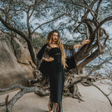 Wrap Maxi Skirt, Boho Maxi Skirt, Wrap Around Skirt - AYA Sacred Wear