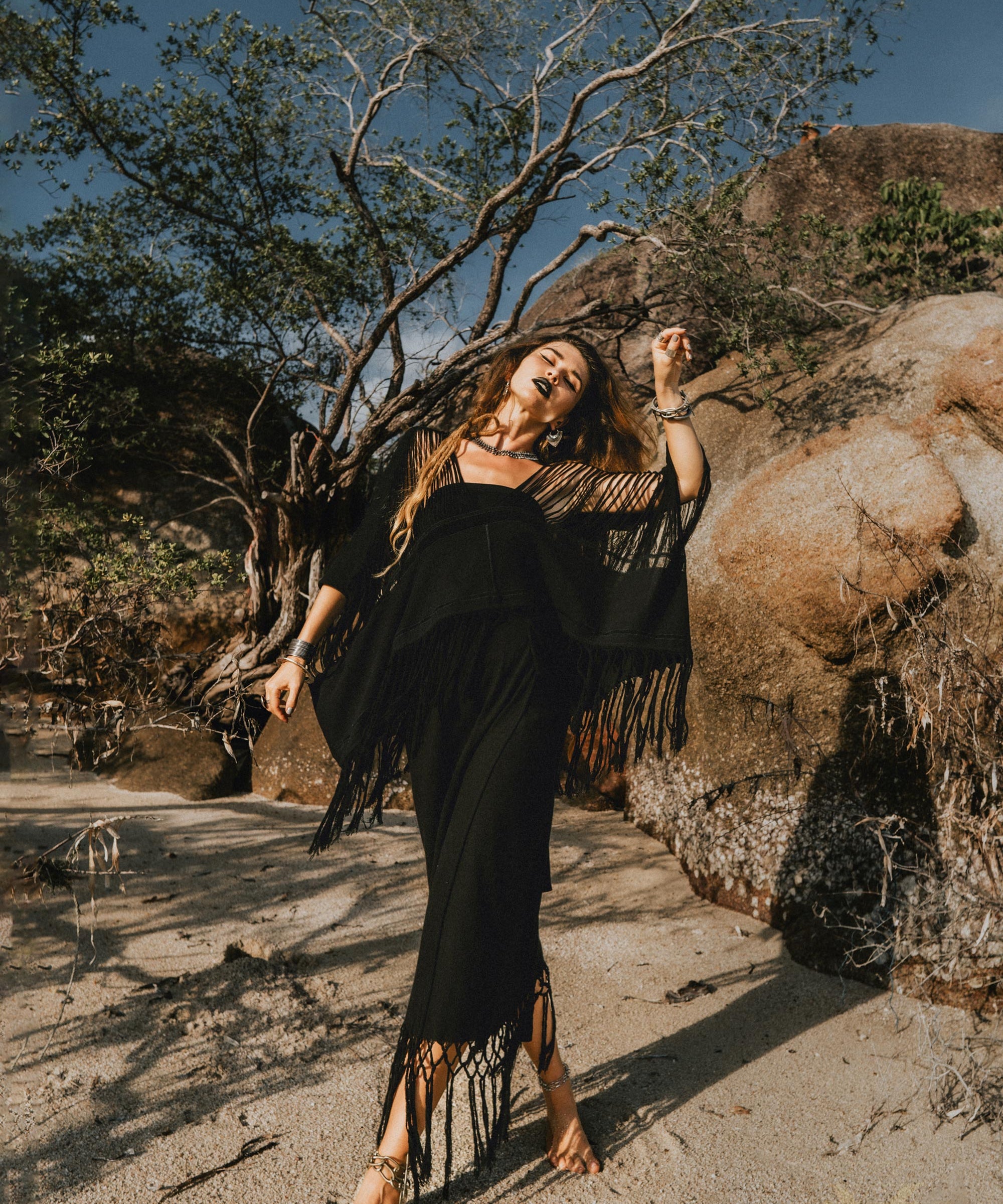 Wrap Maxi Skirt, Boho Maxi Skirt, Wrap Around Skirt - AYA Sacred Wear