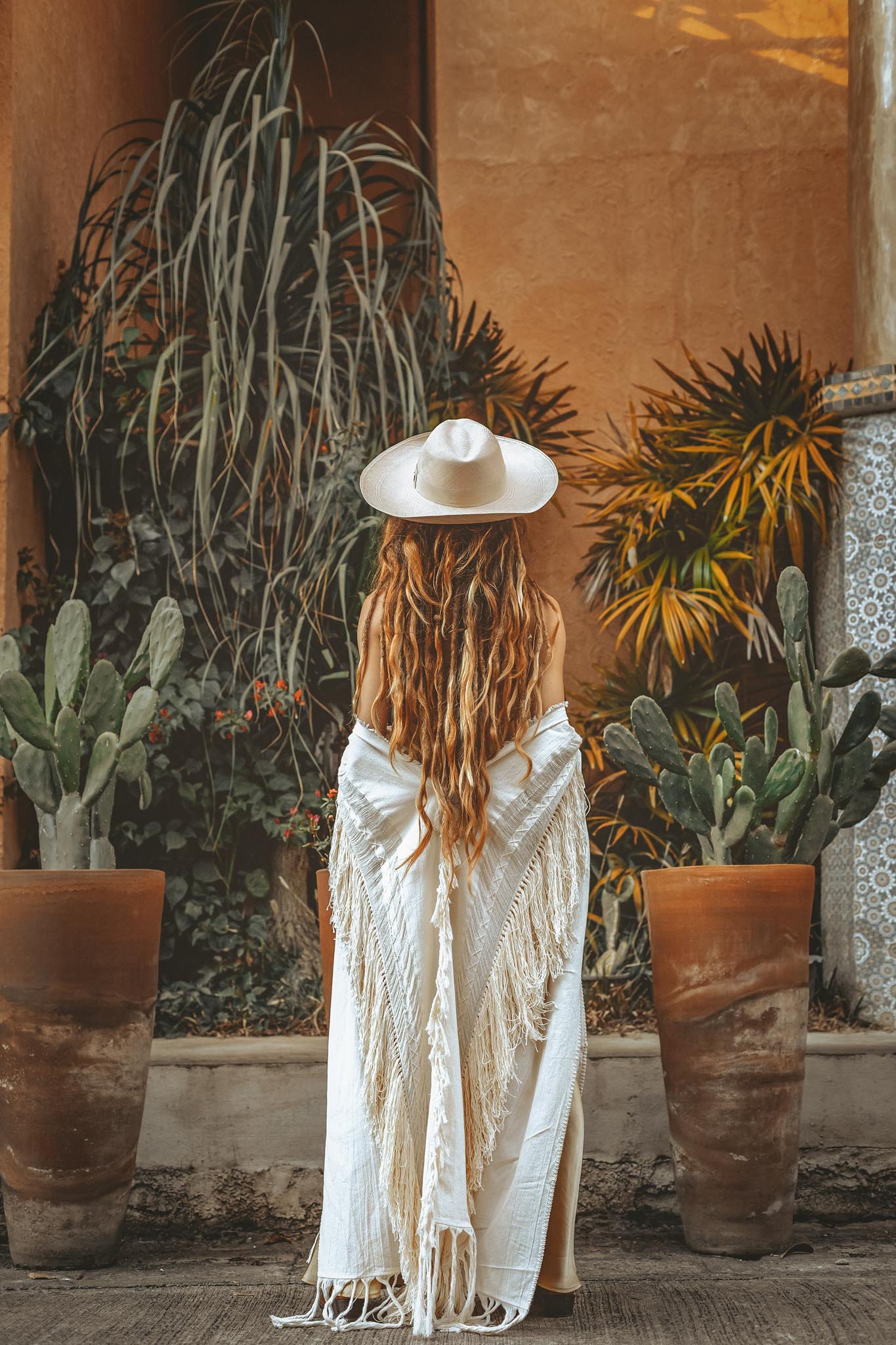 Bridal Boho Cape Poncho Hand - loomed - AYA Sacred Wear