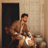 Brown Classic Linen Pants for Men - AYA Sacred Wear