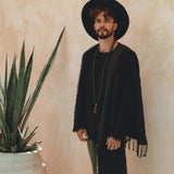 Dark Green Long Cotton Pants for Men - AYA Sacred Wear