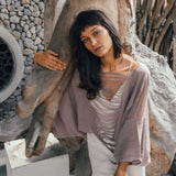 Dry Lavender Hand Loomed Raw Cotton Top - AYA Sacred Wear