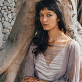Dry Lavender Hand Loomed Raw Cotton Top - AYA Sacred Wear