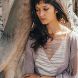 Dry Lavender Hand Loomed Raw Cotton Top - AYA Sacred Wear