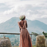 Dusty Pink Boho Bridesmaid Dress - AYA Sacred Wear