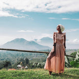 Dusty Pink Boho Bridesmaid Dress - AYA Sacred Wear