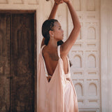 Dusty Pink Greek Dress • Pink Multiway Dress • Boho Wedding Dress - AYA Sacred Wear