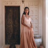 Dusty Pink Greek Dress • Pink Multiway Dress • Boho Wedding Dress - AYA Sacred Wear