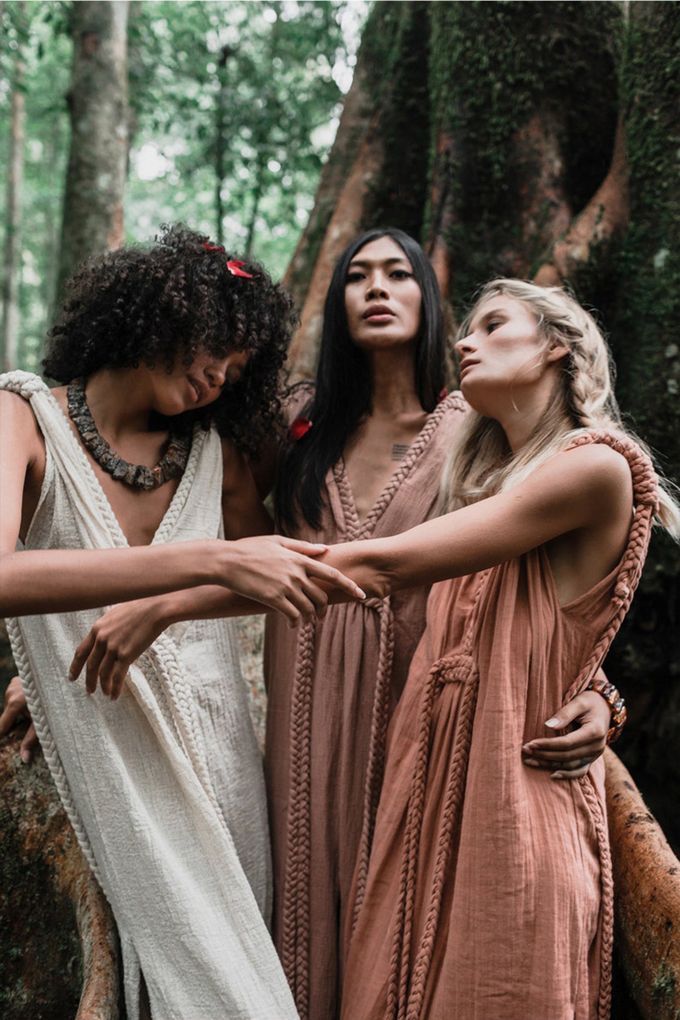 Dusty Pink Nomad Spirit Dress (Adjustable size, multiway dress) - AYA Sacred Wear