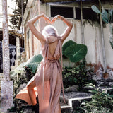 Dusty Pink Nomad Spirit Dress (Adjustable size, multiway dress) - AYA Sacred Wear