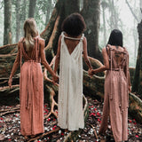 Dusty Pink Nomad Spirit Dress (Adjustable size, multiway dress) - AYA Sacred Wear