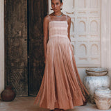 Dusty Pink Tribal Goddess Slip Over • Ethnic Handwoven Macrame Net Overlay Dress - AYA Sacred Wear