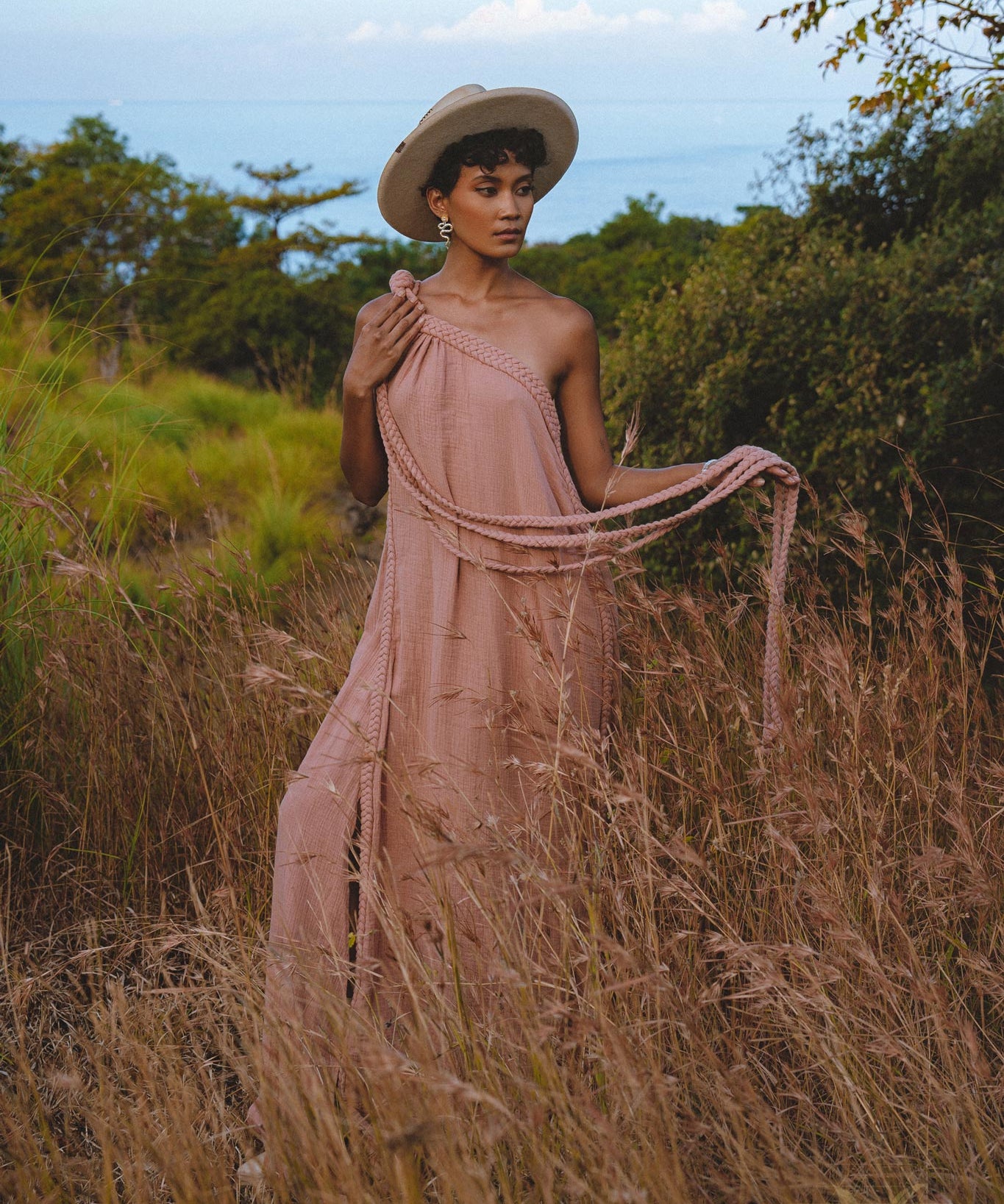 Dress to Impress with Aya Sacred Wear's Dusty Pink Toga Dress