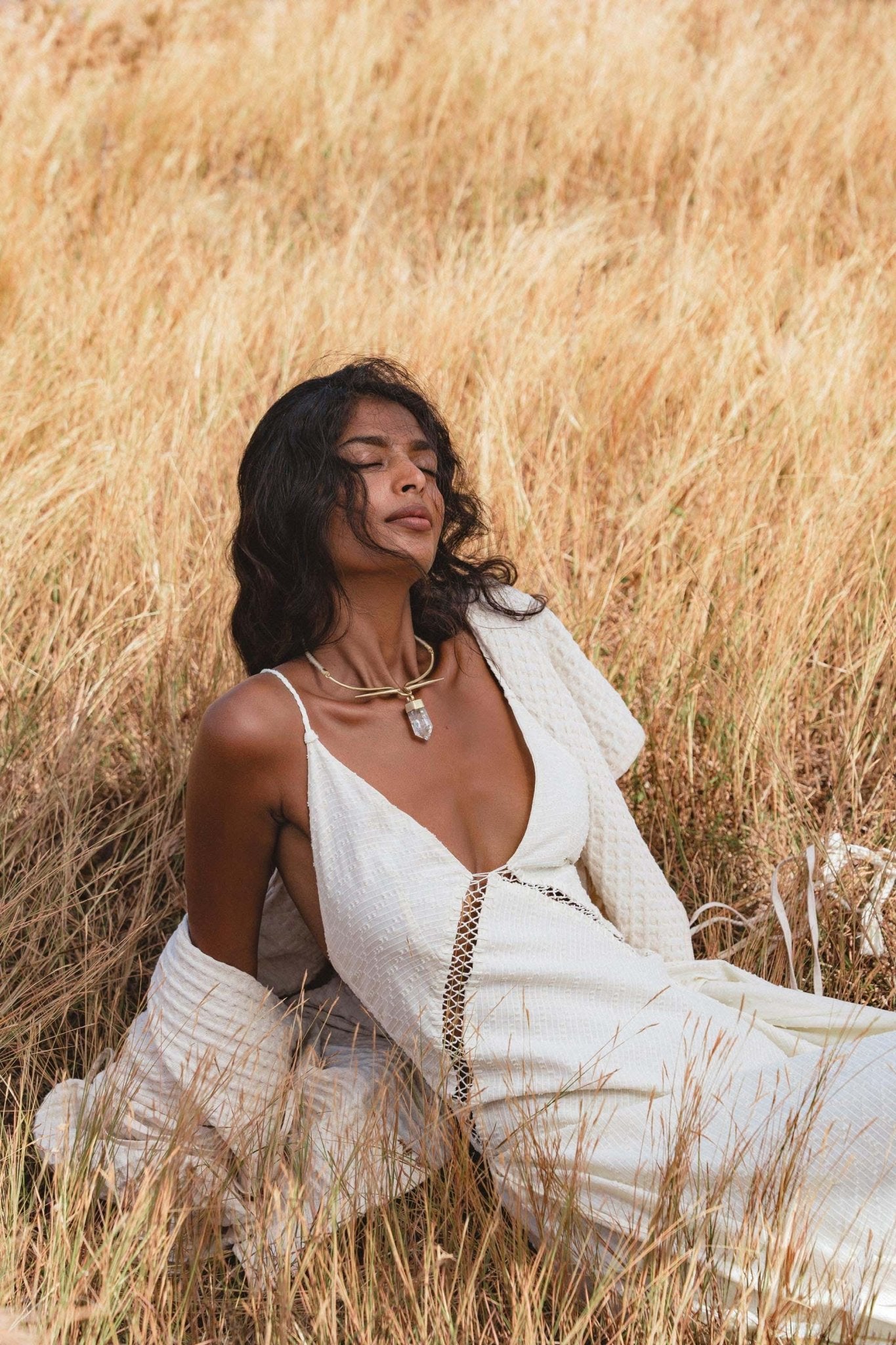 Elven Handwoven Cotton Jacket with Hood, Corset Lace Back, Boho Bali Ritual Coat - AYA Sacred Wear